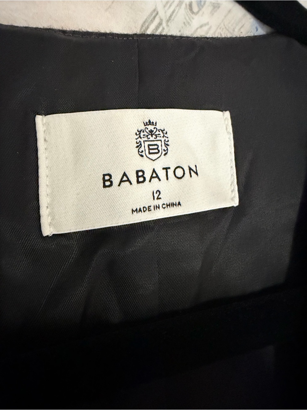 Babaton Black Women's Blazer with Logo Label